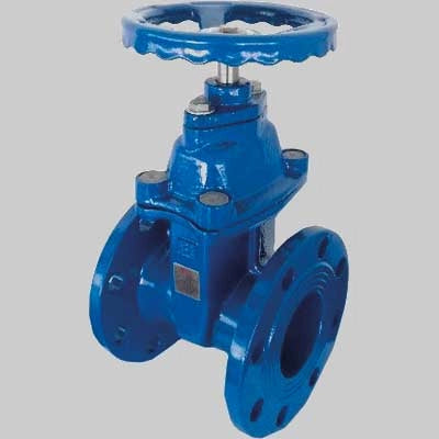 SARACINESCA CORPO PIATTO CUNEO GOMMATO PER FLANGIA  DN 100     MADE IN ITALY