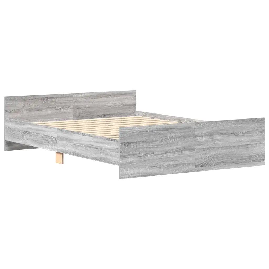 Giroletto con Testiera e Pediera Grigio Sonoma 150x200 cm 3203759