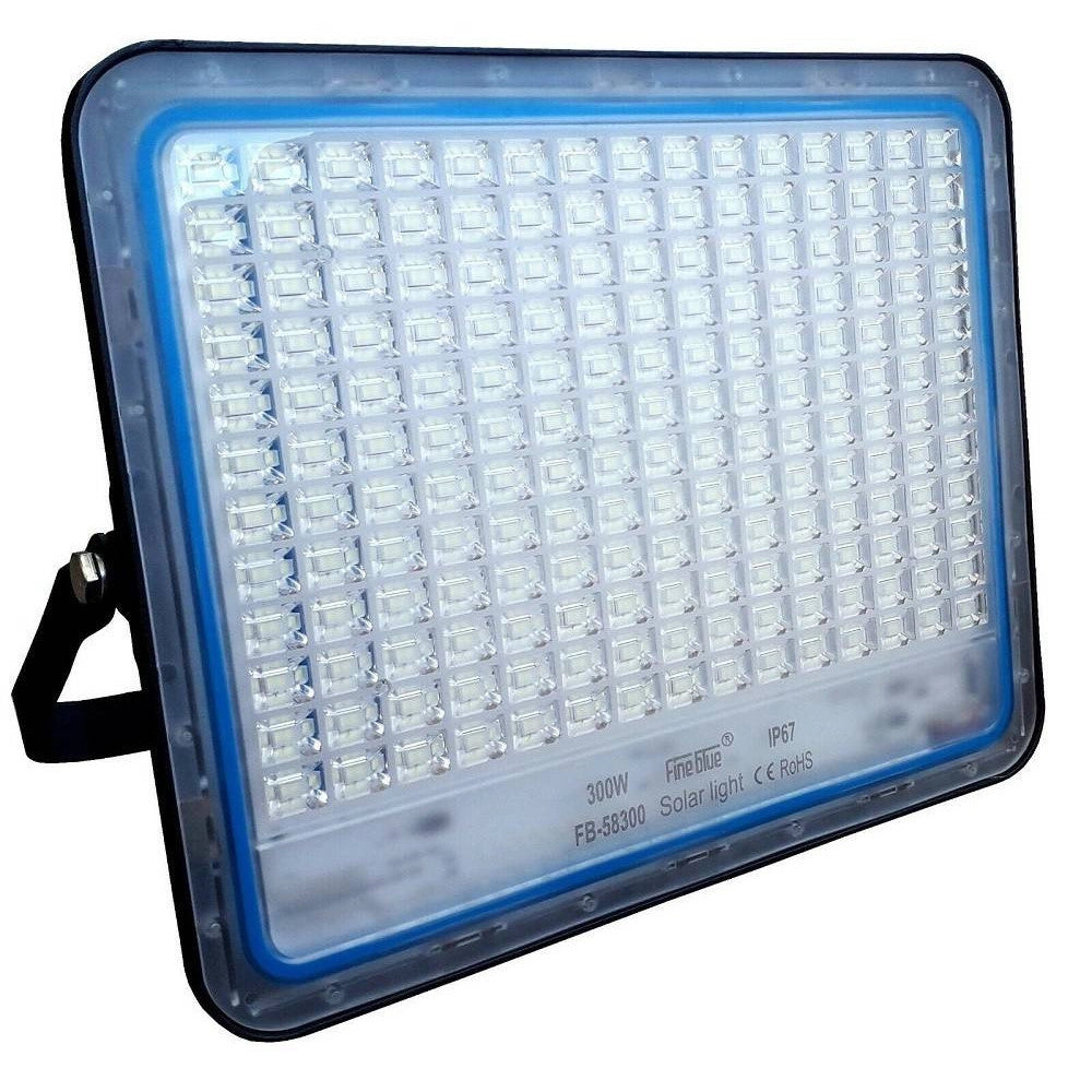 Trade Shop - Faro Led Con Pannello Solare Crepuscolare Da 300w + Telecomando Fb-58300 -