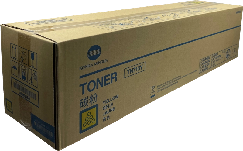 ORIGINAL Konica Minolta toner giallo A9K8250 TN-713Y ~33200 Seiten