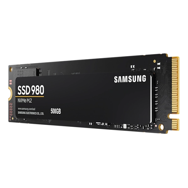 Hard disk SSD Samsung SSD 980 NVMe M.2 - 500 Gb - Slot M.2 - Stato Solido - Lettura 3.100 MB/S, Scrittura 2.600 MB/S