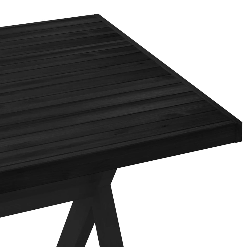 Tavolo da pranzo NOAIN 160 cm Legno Massello di Pino Nero 42020914