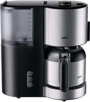 Caffettiera filtro - 10 tazze - Termos - 1000 watt - Nero/Acciaio inossidabile