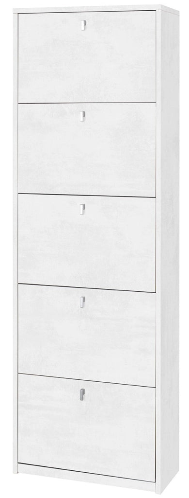 KIT SCARPIERA 5 ANTE A RIBALTA H190 L63 P29 Cm FINITURA BIANCO OSSIDO SARMOG Sk565k
