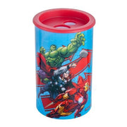 Trade Shop - Temperamatite Rotondo A 2 Fori Avengers Con Serbatoio Per Scuola Casa Bambini 961167 -