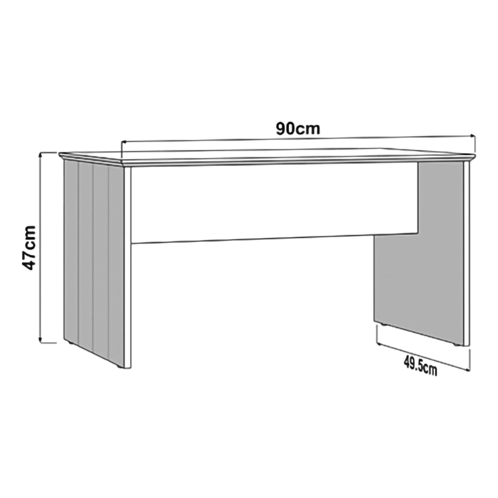 Pecor, Tavolino da Salotto Forma Rettangolare, 90x50x47h cm Marrone Rovere Nodi