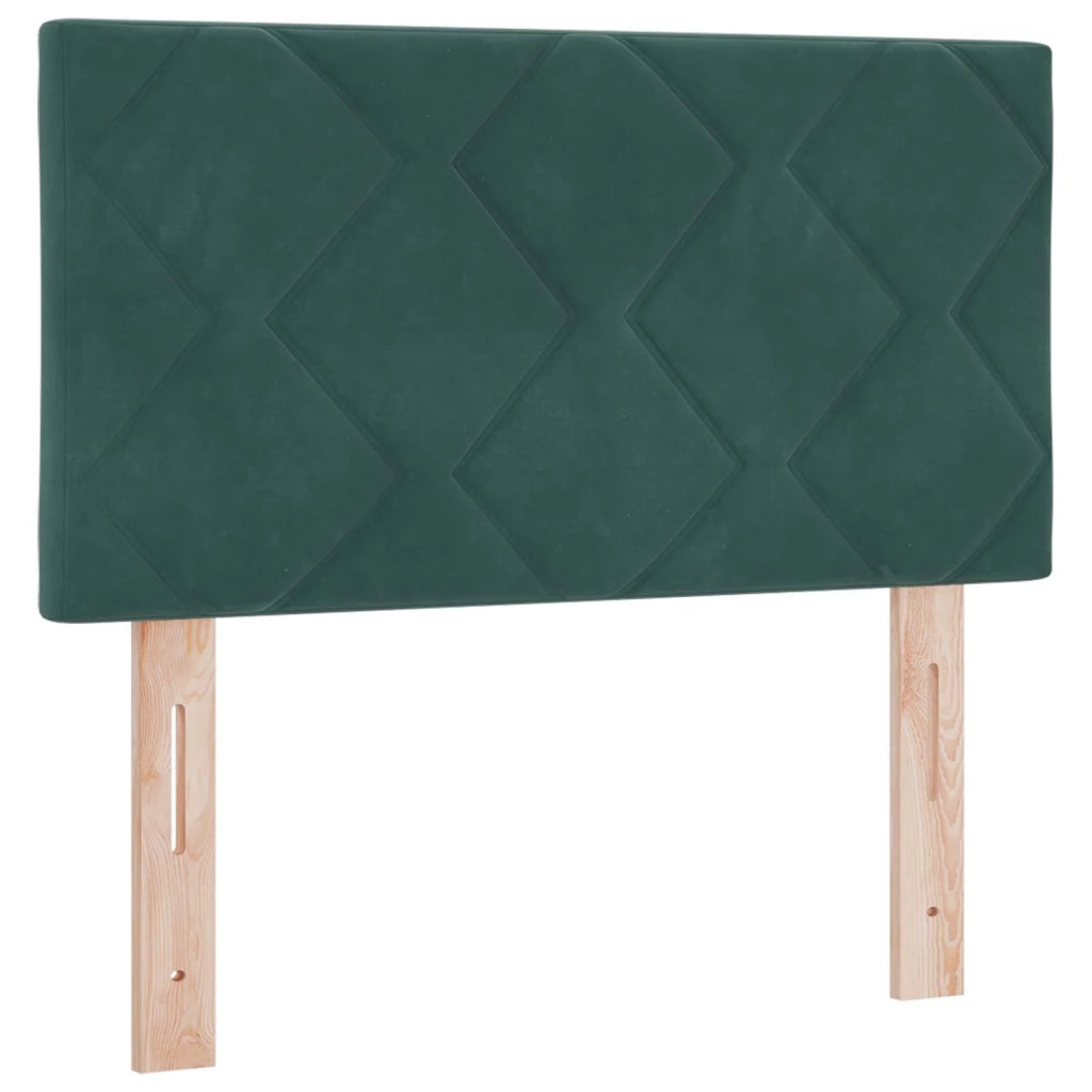 Letto ottomano con materasso Verde Scuro 80 x 200 cm Velluto 3456594