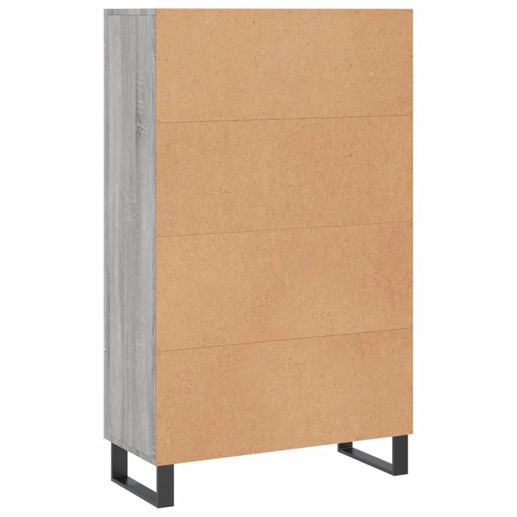 vidaXL Credenza Grigio Sonoma 69,5x31x115 cm in Legno Multistrato