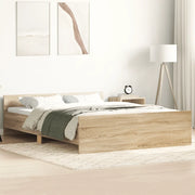 Giroletto con Testiera e Pediera Rovere Sonoma 150x200 cm