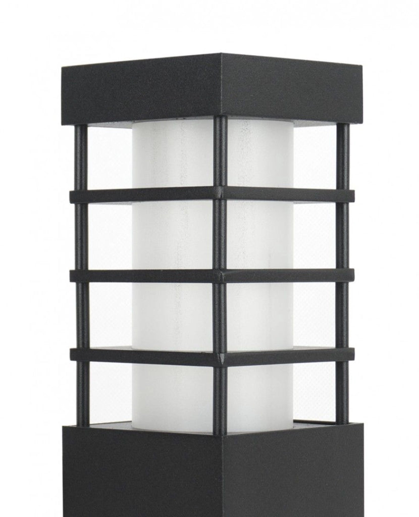 Paletto da giardino 25cm E27 nero IP54 SU-MA RADO II