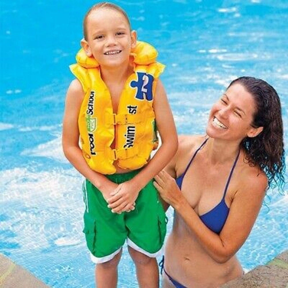 Giubbotto Giubbino Pool School Salvagente Gonfiabile 50x47cm Bambini Nuoto 58660         