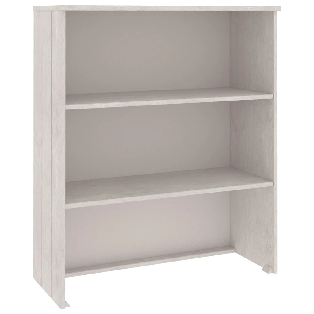 Piano Credenza HAMAR Bianco 85x35x100 cm Legno Massello di Pino 340509