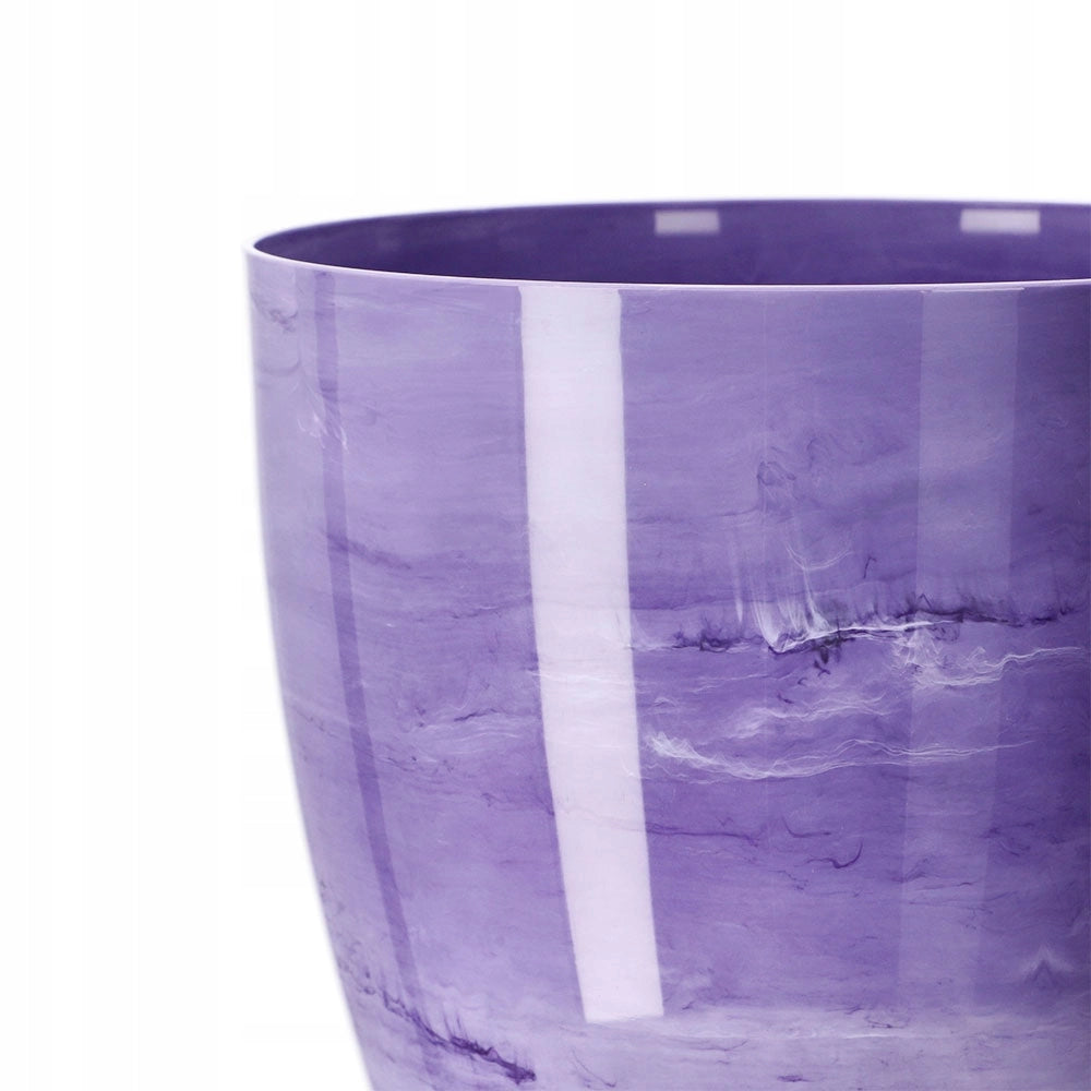 Coprivaso KADAX da 16 cm, vaso da fiori in marmo viola, supporto per fiori da soggiorno