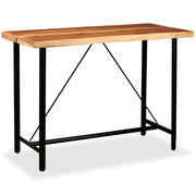 Set da Bar 7 pz in Legno Massello di Acacia e di Recupero 275134