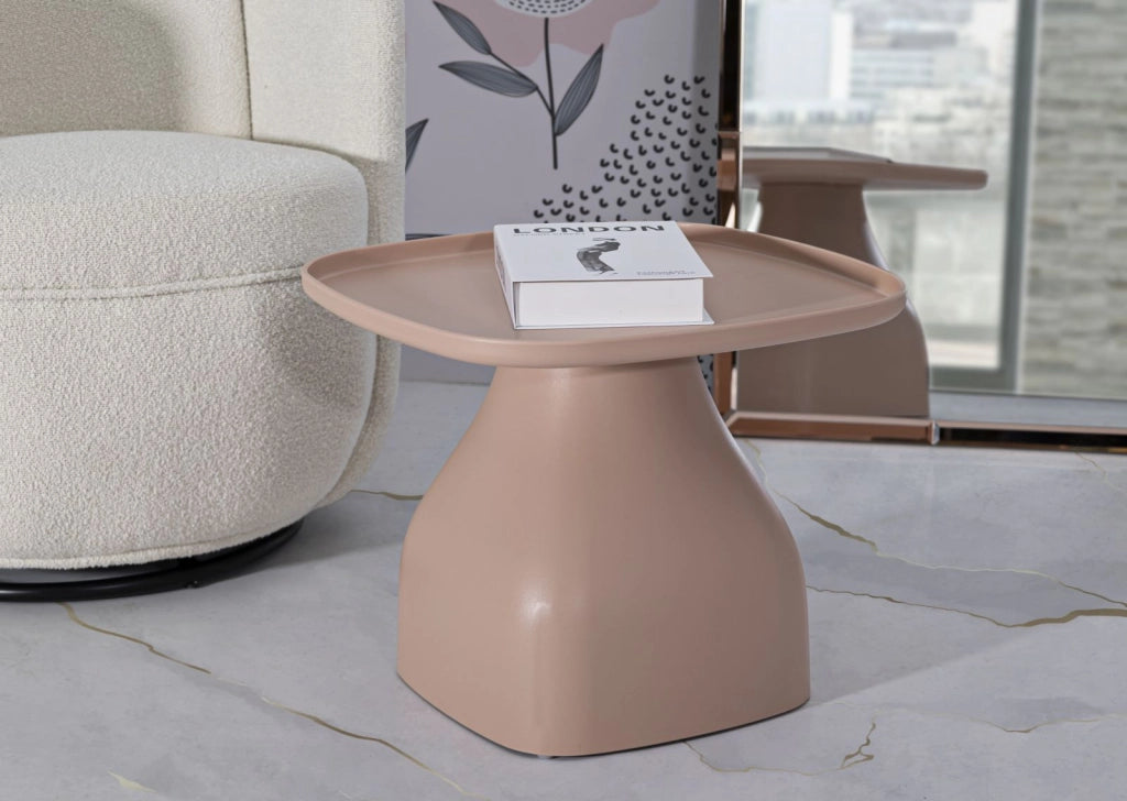 Tavolinetto Gea Rosa CM 48X48X38 Design Moderno e Elegante