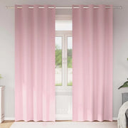 Tende Blackout con Anelli 2 pz Rosa baby 225 x 140 cm 4107410