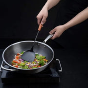 Spatola e cucchiaio per cucina in acciaio inossidabile 304, 36,2-38,1 cm