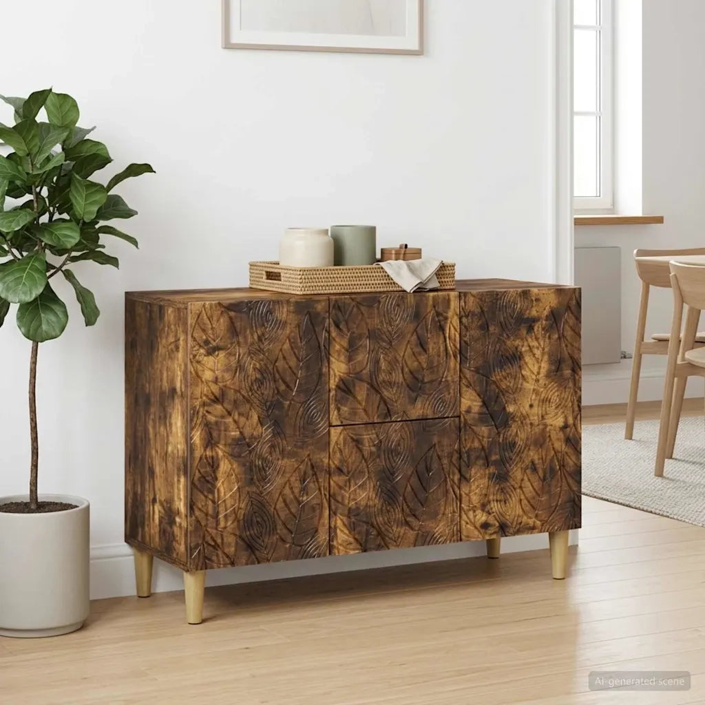 Credenza Rovere Fumo 89 x 34,5 x 60 cm Legno ingegnerizzato 895120