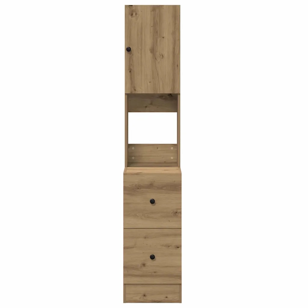 Credenza da cucina-Buffet-Armadio da cucina Rovere artigianale 32 x 50 x 180 cm