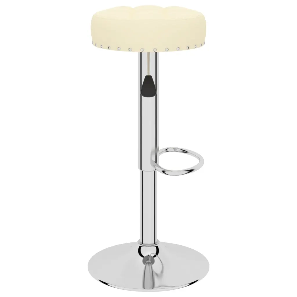 Sgabelli da Bar 2 pz Crema in Tessuto 332973