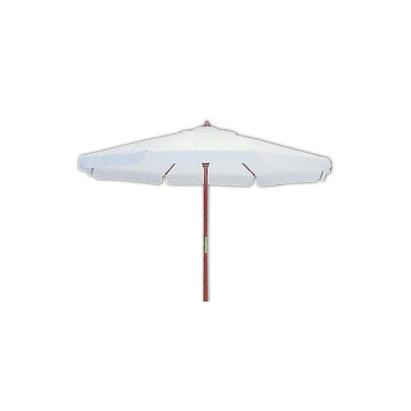 Ombrellone da Giardino Tondo con Bordo Palo in Legno Ø 350 cm