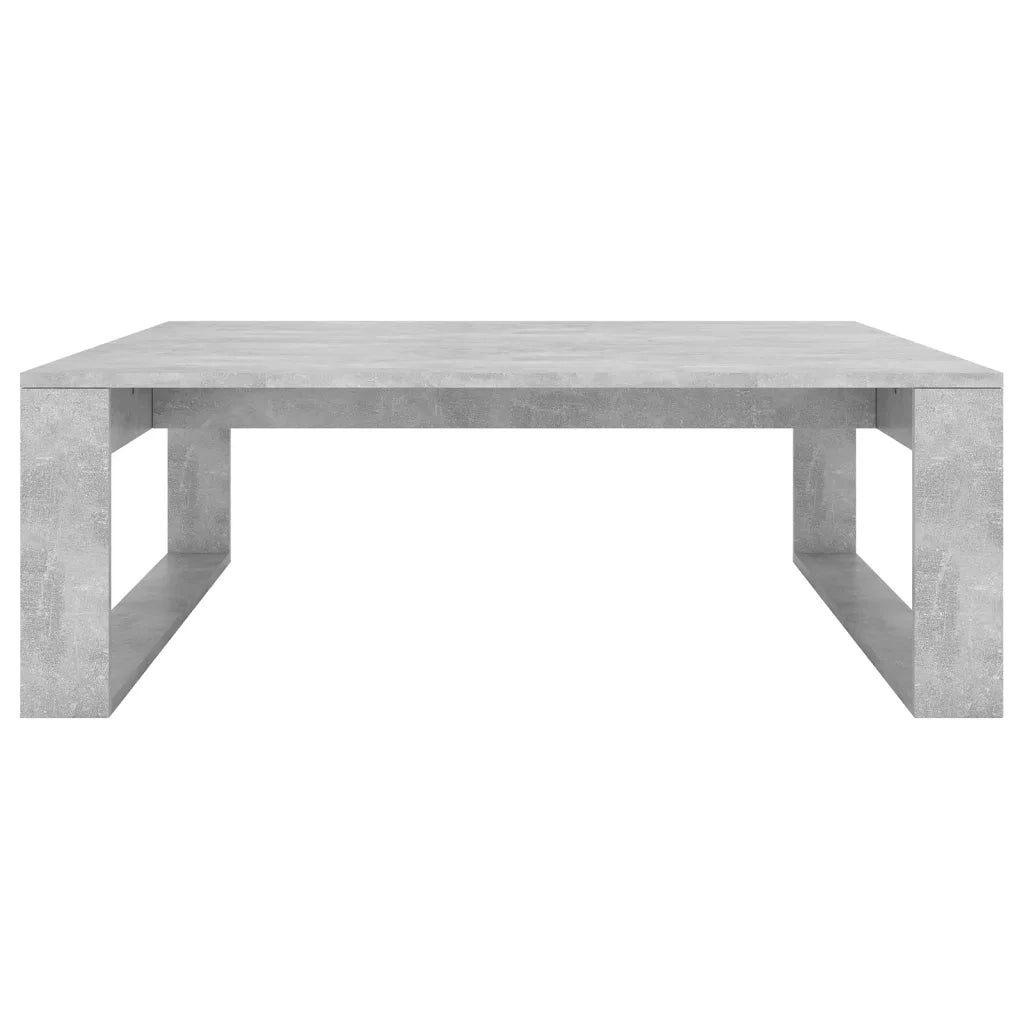 Tavolino da Salotto Grigio Cemento 100x100x35 cm Truciolato 808634