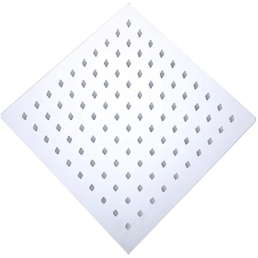 Soffione doccia quadrato in acciaio 20 25 30 40, misura 30x30