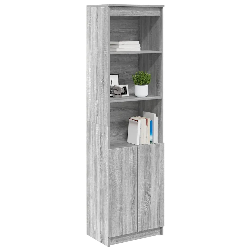 Credenza Grigio Sonoma 50x35x180 cm in Legno Multistrato 3328467