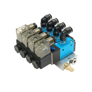 Set di 4 elettrovalvole per trattori forestali 12V con rampa 2 aperte/2 chiuse per DISRA99