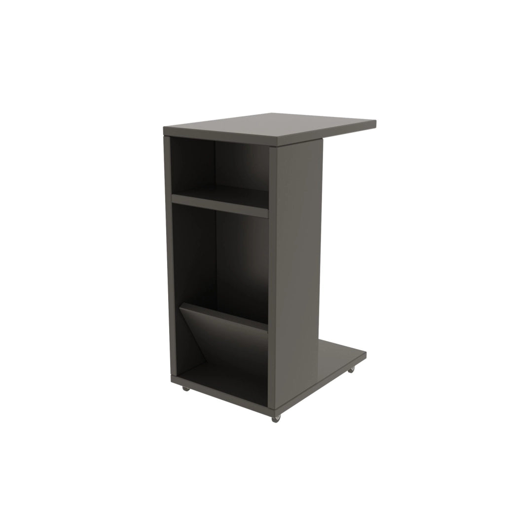 Tavolino in legno "Filinta" - 30 x 40 x 63 cm - Grigio antracite
