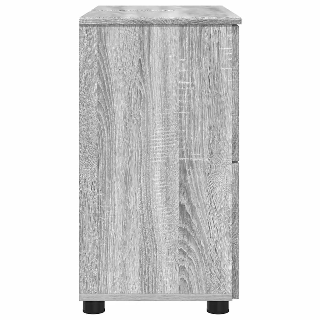 Mobile da Bagno con cassetto Grigio Sonoma 76,5 x 35 x 64 cm