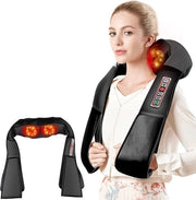 Schiene per massaggi - Cappuccio per massaggi - Spalle - Collo - Schiena - Massaggio - Infrarosso - Riscalda fino a 45 gradi - In auto - Per uso domestico - Lavoro - 50x40cm