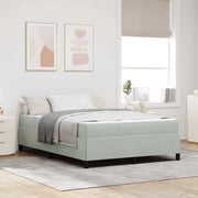 Struttura del letto Grigio chiaro 160 x 200 cm Tessuto