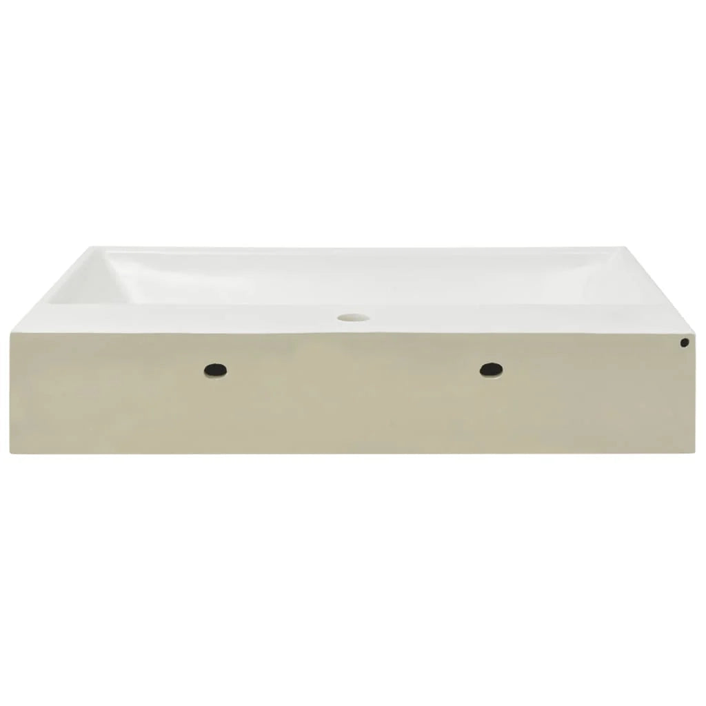 Lavabo con foro rubinetto in ceramica 76x42,5 cm bianco 02_0002535