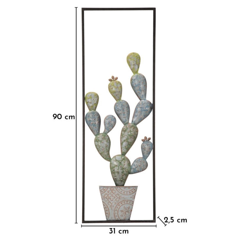 Pannelo In Ferro Cactus-frame -a- cm 31x2,5x90