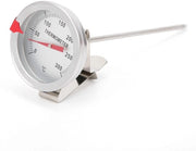 Termostato per cucina meccanico - Termostato digitale per cucina - Termostato in acciaio inossidabile - Termometro per liquidi - Intervallo di temperatura 50℃ a 300℃ - Schermo grande - Termometro per liquidi
