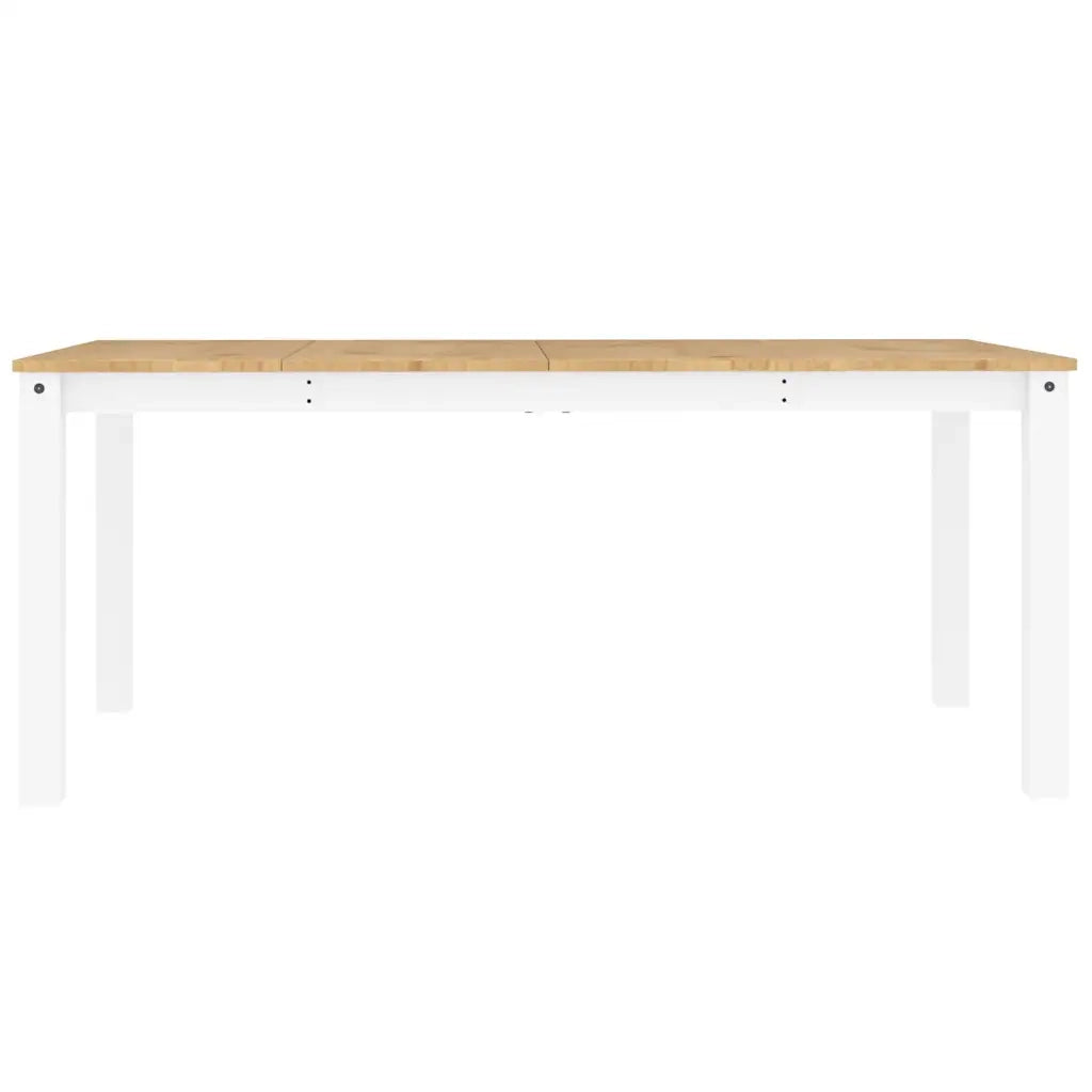 Set da Pranzo 5 pz PANAMA Bianco in Legno Massello di Pino 3345190