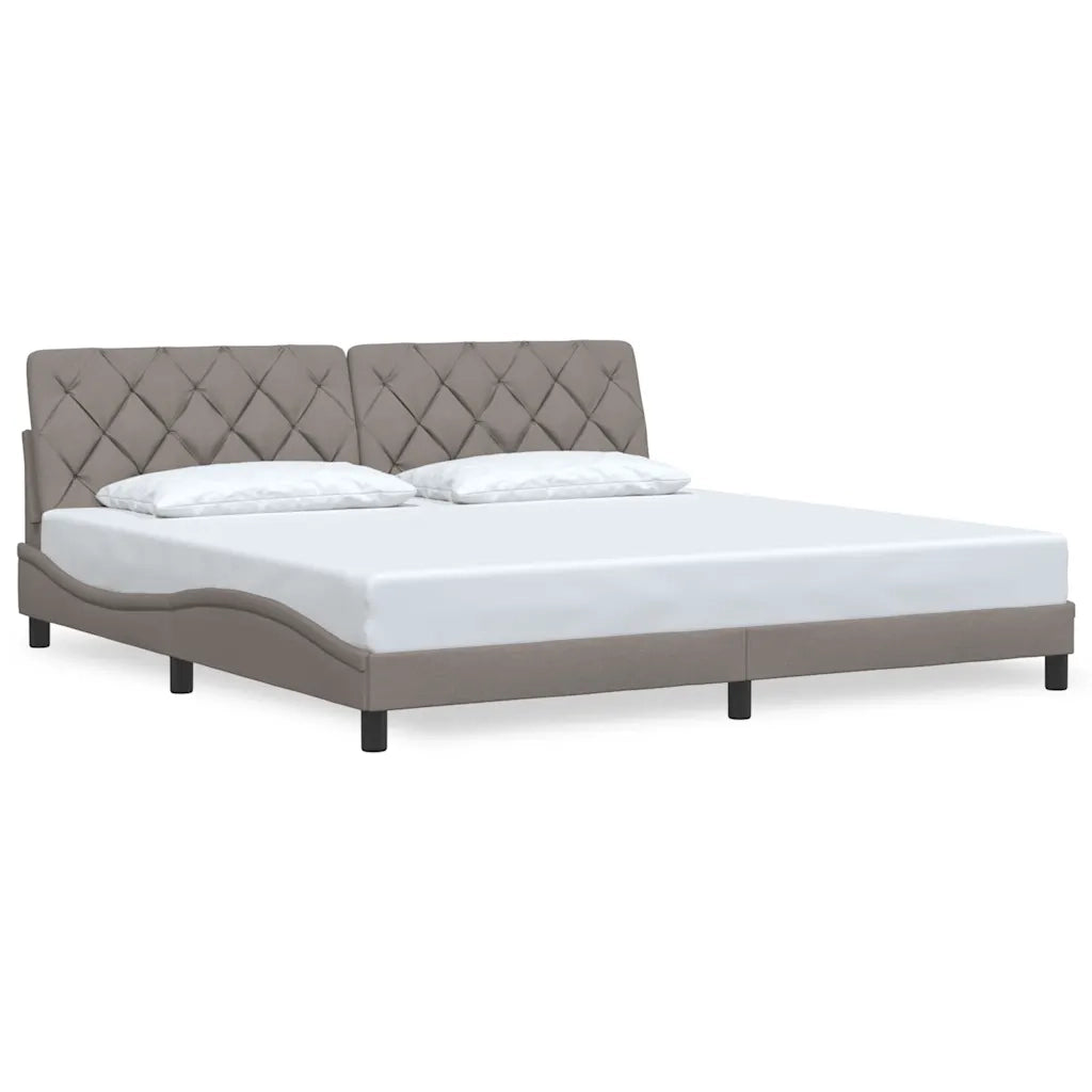 Giroletto senza Materasso Tortora 200x200 cm in Tessuto 3310626
