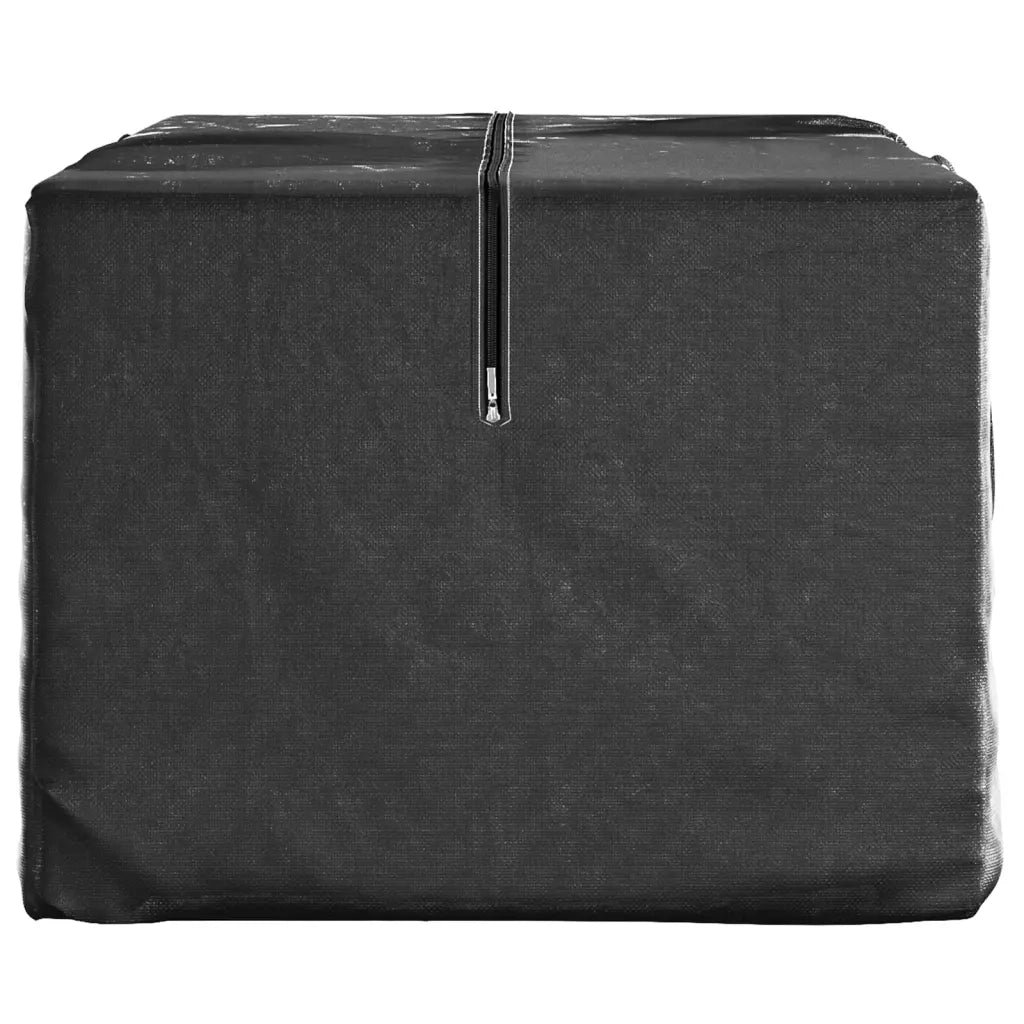 Borse Porta Cuscini Giardino 2pz Nere 150x75x75 cm Polietilene 3155397