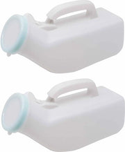Due pezzi 1200 ml Urinoir flessa maschile - Portatile, con coperchio e manico per un uso pratica