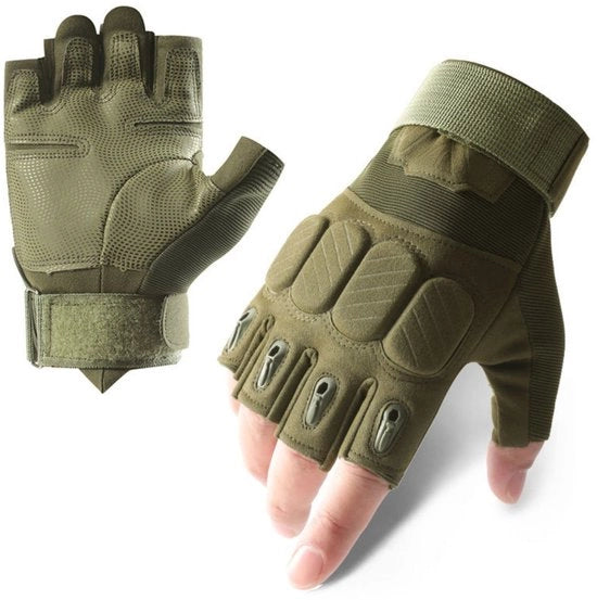 Manica tattica outdoor per uomini e donne - Maniche senza dita - Maniche da bicicletta outdoor - Adatta per sport all'aperto, motocicli, biciclette, allenamento, fucili di paintball, tiro, caccia, camminata (XL)
