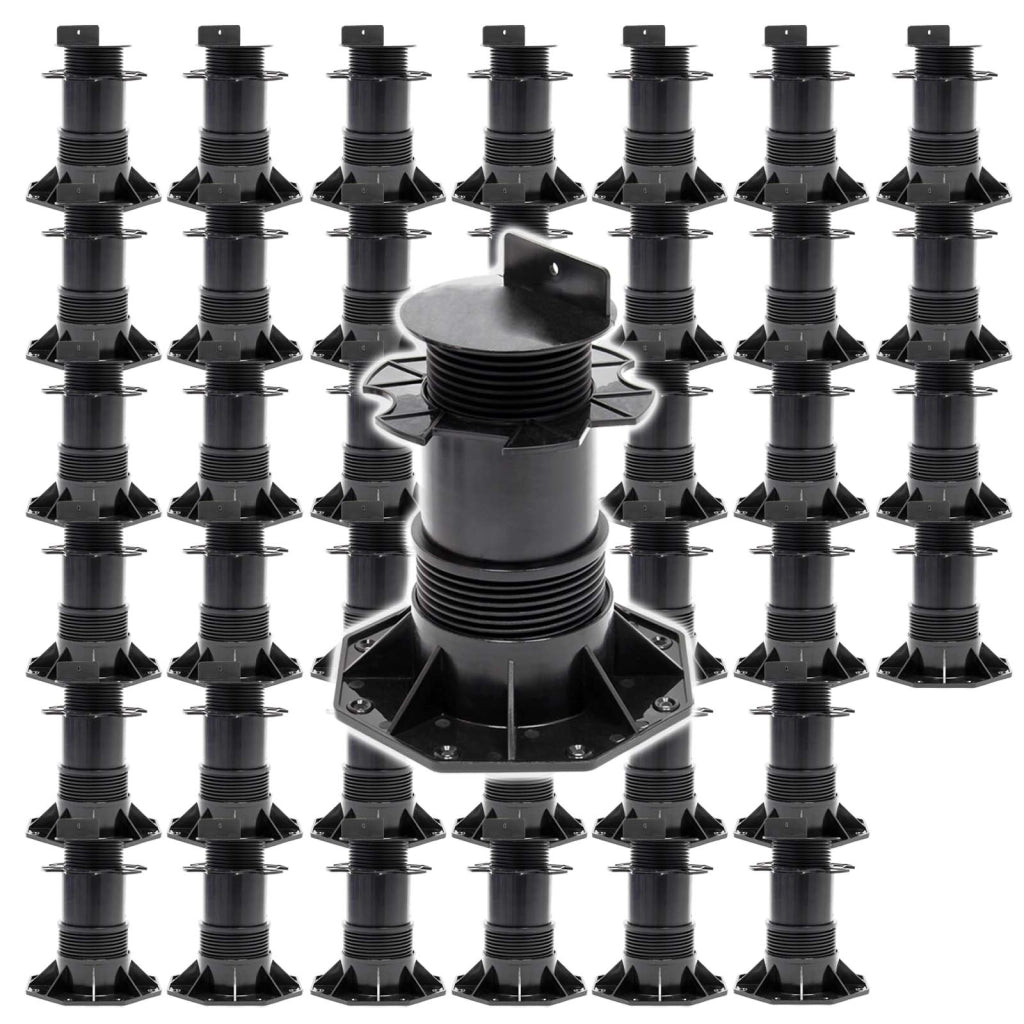 Set 40 supporti per pavimenti galleggianti Altezza regolabile 140-210mm Max 2700 kg Piedini per decking