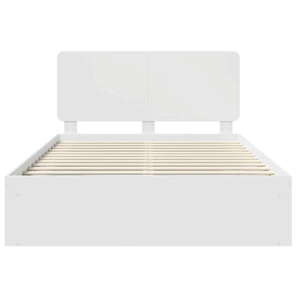 Struttura del letto Bianco 150 x 200 cm Pino massello