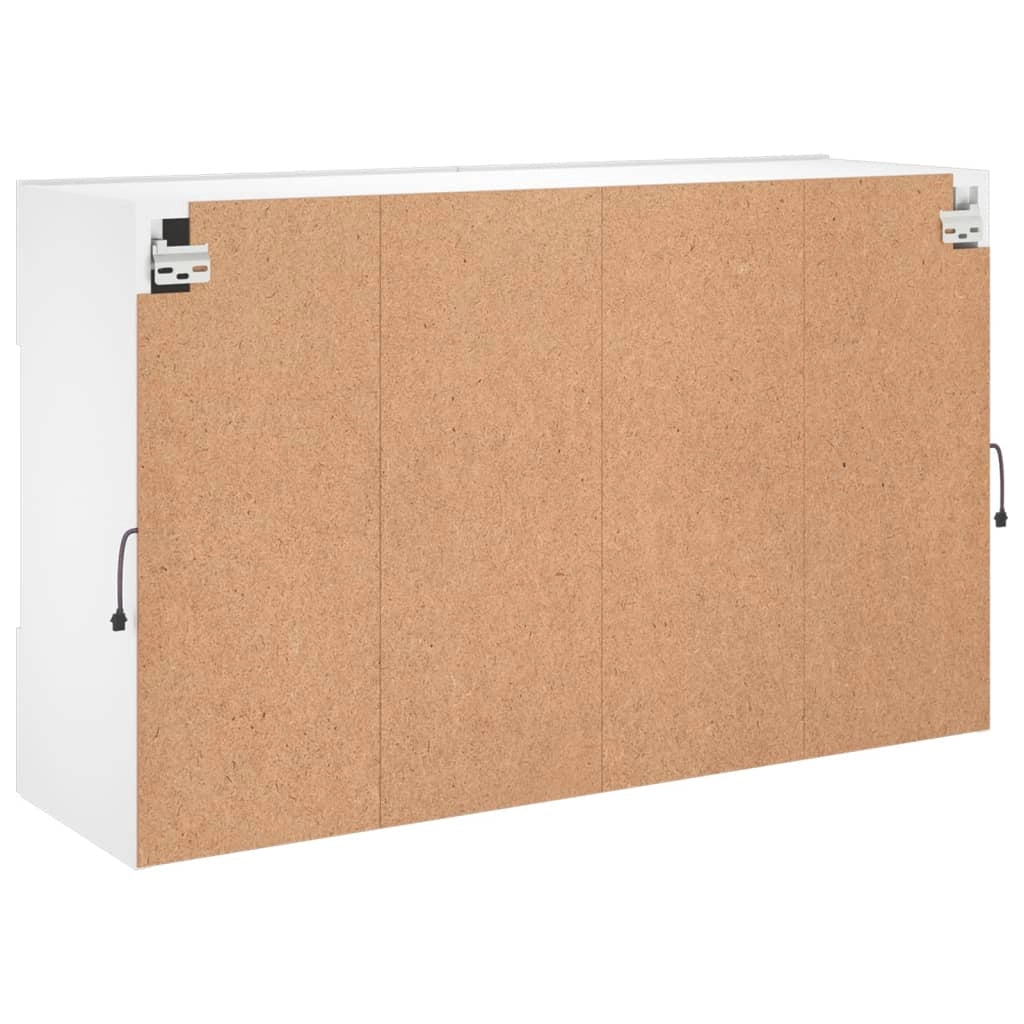 Mobile TV multimediale mensola TV credenza mobile TV parete attrezzata per sala da pranzo soggiorno camera da letto con luci LED 98,5 x 30 x 60,5 cm bianco 02_0027930