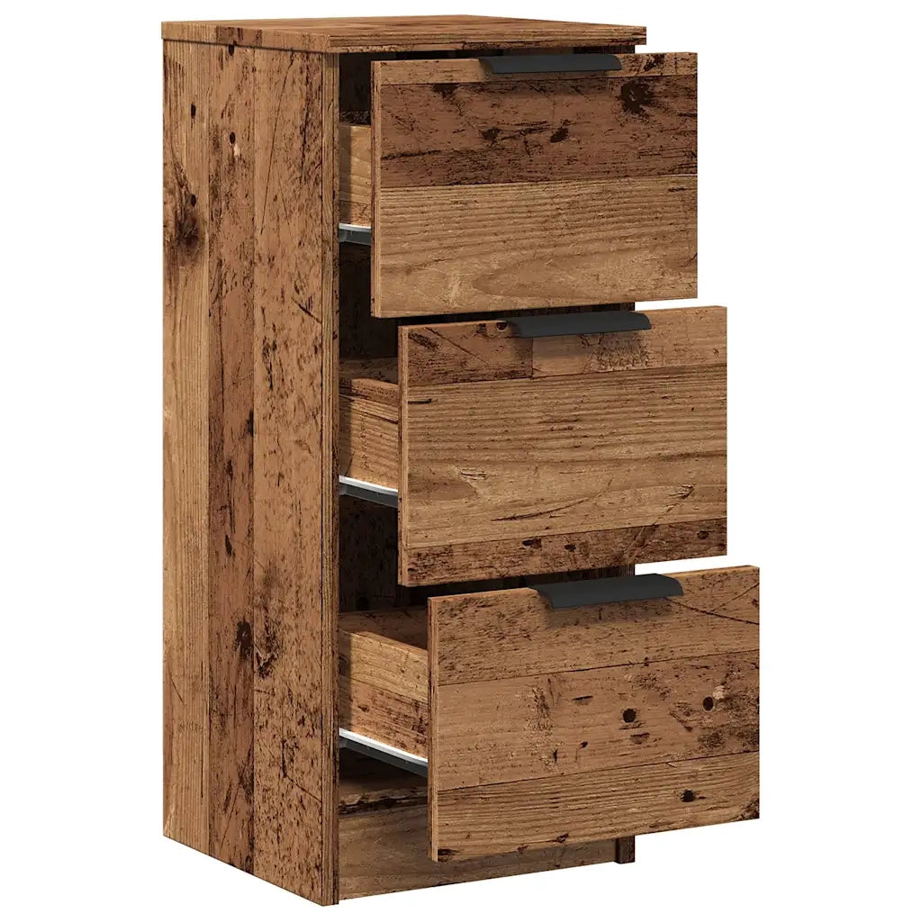 Credenze 2 pz Legno Antico 30x30x70 cm in Legno Multistrato