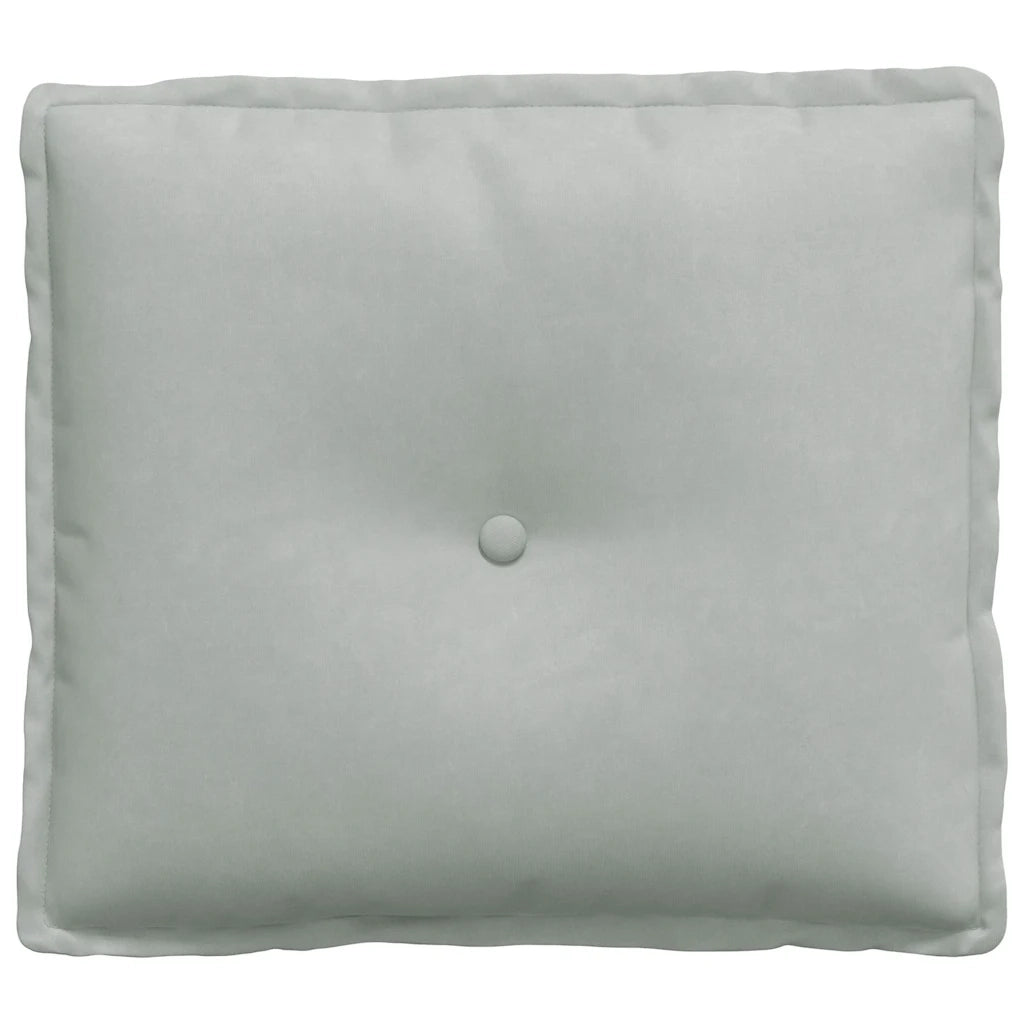Cuscino per Schiena Grigio chiaro 50 x 45 cm Tessuto in Cords