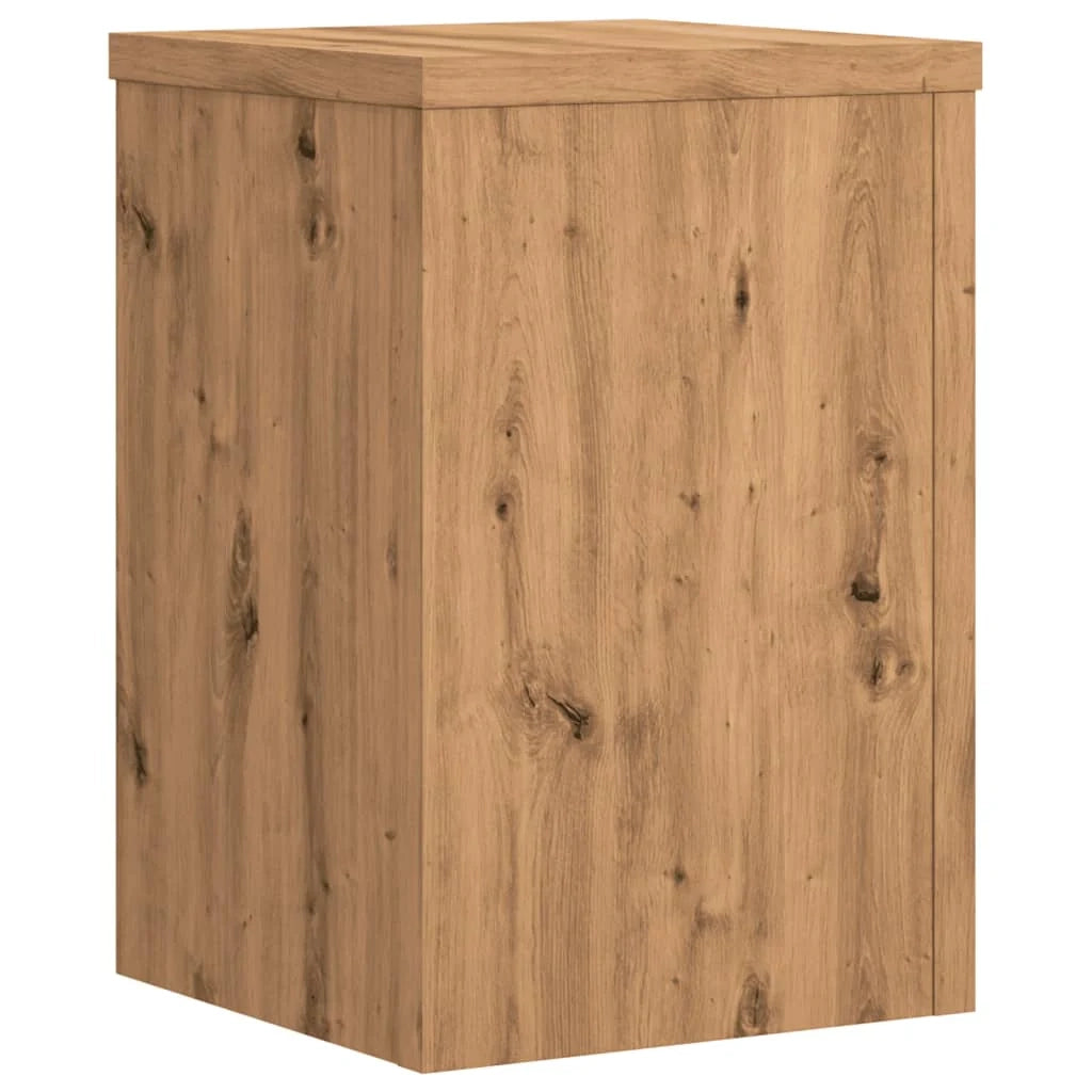 Portavasi mobili per fiori set da 2 fatti a mano legno ingegnerizzato marrone 02_0045294