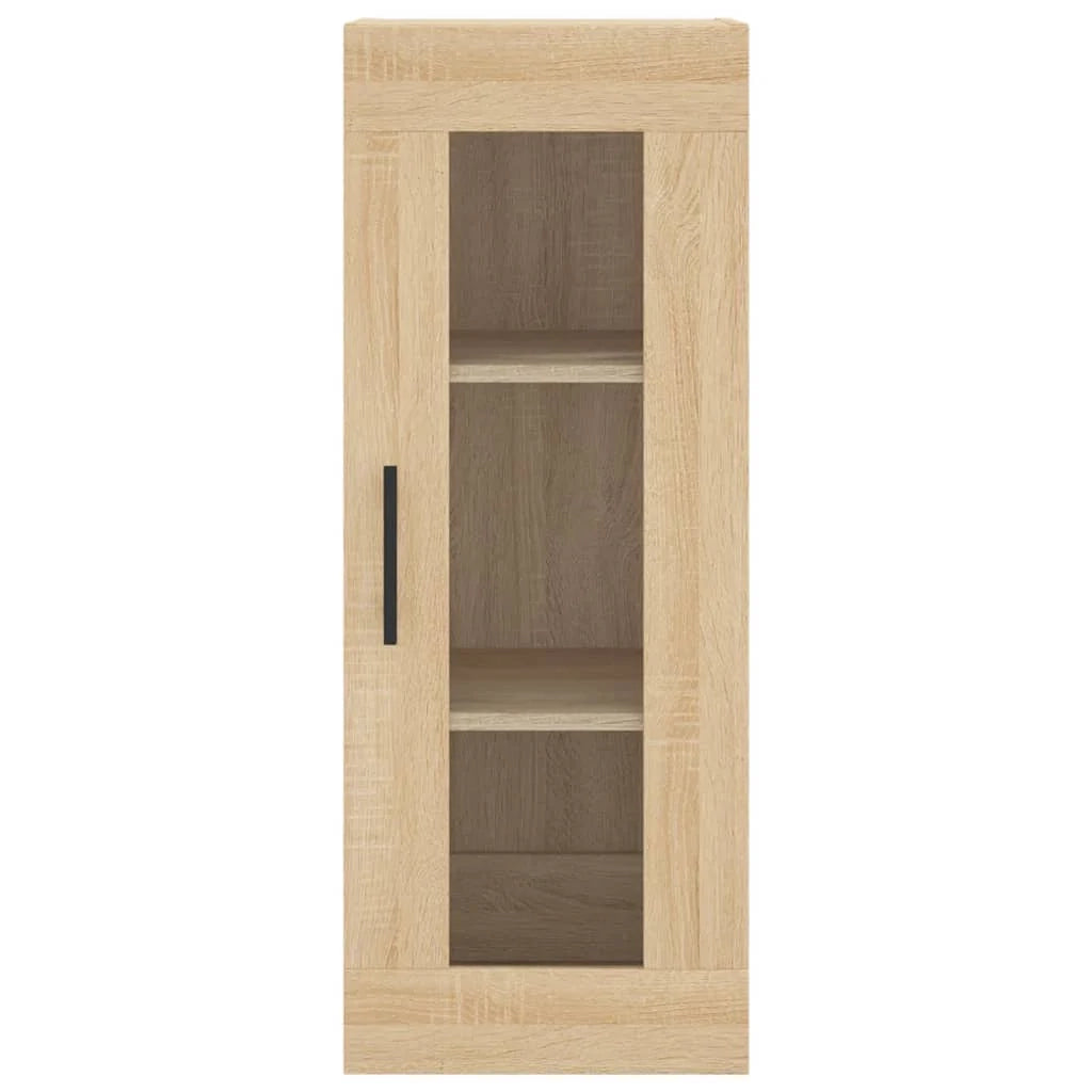 Buffet credenza cassettiera armadio mobile contenitore organizer cucina soggiorno salotto rovere Sonoma alto 34,5 x 34 x 180 cm legno ingegnerizzato marrone 02_0033963