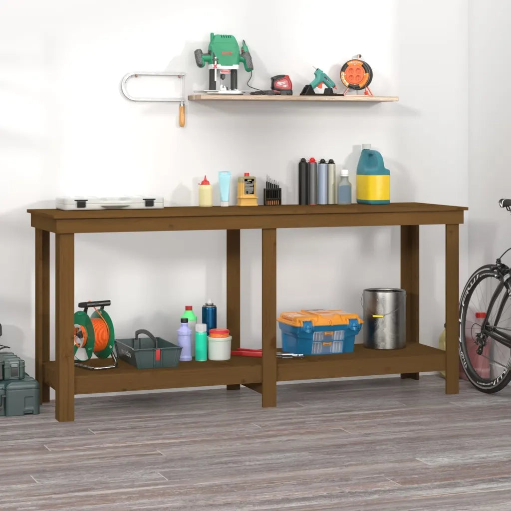 Banco da Lavoro Ambra 180x50x80 cm in Legno Massello di Pino CFW7789637