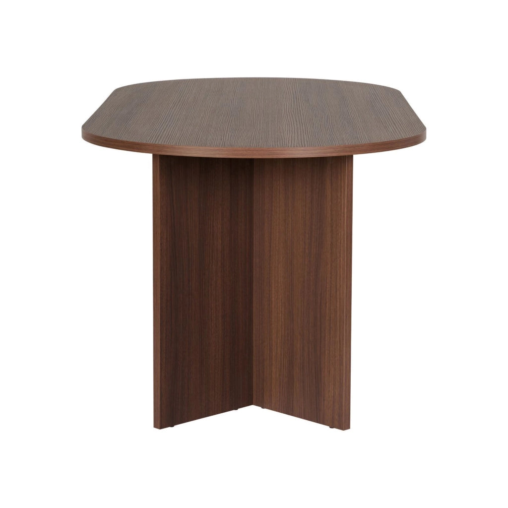 Monterano, Tavolo Fisso 6 Posti, 180x89.5x75h cm Marrone Noce